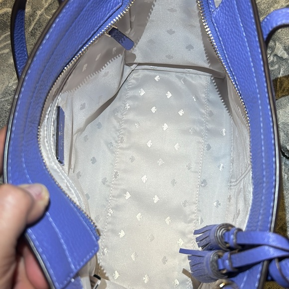 Kate Spade medium top zip satchel WKRU6703 Rowe periwinkle twilight 445 - Picture 16 of 16